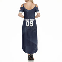 Custom United States Soccer 2026 Summer Maxi Dress USA Eagle Simple Style