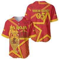 Custom Spain 2024 Football Baseball Jersey La Roja Reigns Supreme LT05 - Wonder Print Shop