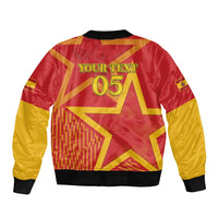 Custom Spain 2024 Football Bomber Jacket La Roja Reigns Supreme LT05 - Wonder Print Shop