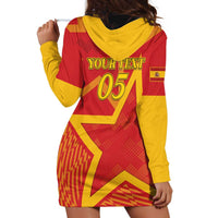 Custom Spain 2024 Football Hoodie Dress La Roja Reigns Supreme LT05 - Wonder Print Shop