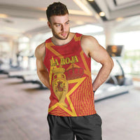Custom Spain 2024 Football Men Tank Top La Roja Reigns Supreme LT05 - Wonder Print Shop