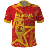 Custom Spain 2024 Football Polo Shirt La Roja Reigns Supreme LT05 - Wonder Print Shop