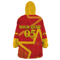 Custom Spain 2024 Football Wearable Blanket Hoodie La Roja Reigns Supreme LT05 - Wonder Print Shop