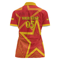 Custom Spain 2024 Football Women Polo Shirt La Roja Reigns Supreme LT05 - Wonder Print Shop