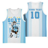 Custom Argentina Football GOAT 10 Basketball Jersey Worldwide Legend