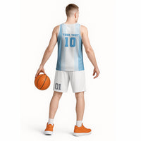 Custom Argentina Football GOAT 10 Basketball Jersey Worldwide Legend