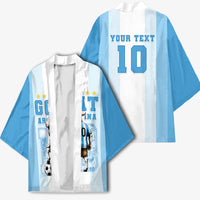 Custom Argentina Football GOAT 10 Kimono Worldwide Legend