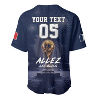 Custom World Football 2026 France Baseball Jersey Allez Les Bleus