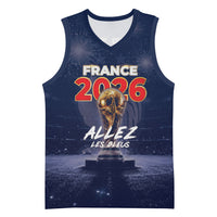 Custom World Football 2026 France Basketball Jersey Allez Les Bleus