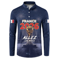 Custom World Football 2026 France Button Sweatshirt Allez Les Bleus