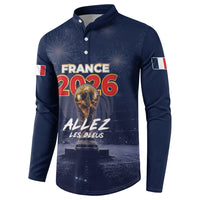 Custom World Football 2026 France Button Sweatshirt Allez Les Bleus