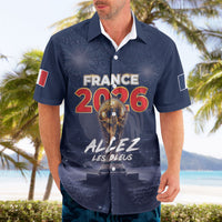 Custom World Football 2026 France Hawaiian Shirt Allez Les Bleus