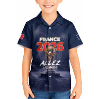 Custom World Football 2026 France Kid Hawaiian Shirt Allez Les Bleus