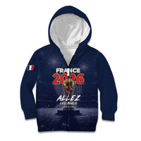 Custom World Football 2026 France Kid Hoodie Allez Les Bleus