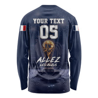 Custom World Football 2026 France Long Sleeve Shirt Allez Les Bleus