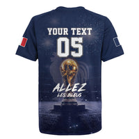 Custom World Football 2026 France Rugby Jersey Allez Les Bleus