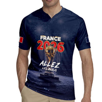 Custom World Football 2026 France Rugby Jersey Allez Les Bleus