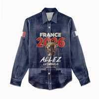 Custom World Football 2026 France Women Casual Shirt Allez Les Bleus