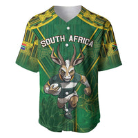 Custom South Africa Rugby 2024 Baseball Jersey Go Bokke African Pattern LT05 - Wonder Print Shop