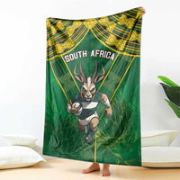 South Africa Rugby 2024 Blanket Go Bokke African Pattern