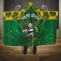 South Africa Rugby 2024 Hooded Blanket Go Bokke African Pattern