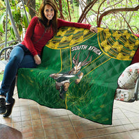 South Africa Rugby 2024 Quilt Go Bokke African Pattern LT05 - Wonder Print Shop
