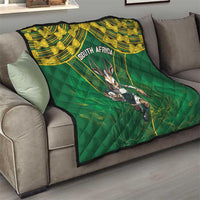 South Africa Rugby 2024 Quilt Go Bokke African Pattern LT05 - Wonder Print Shop