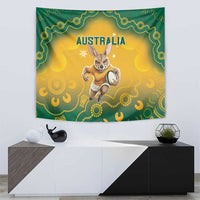 Australia Rugby 2024 Tapestry Go Wallabies Aboriginal Pattern LT05 - Wonder Print Shop