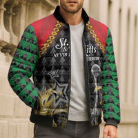 Custom St Kitts Nevis Cricket Patriots Bomber Puffer Jacket Road To Victory - Wonder Print Shop