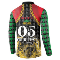 Custom St Kitts Nevis Cricket Patriots Button Sweatshirt Road To Victory - Wonder Print Shop