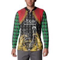 Custom St Kitts Nevis Cricket Patriots Button Sweatshirt Road To Victory - Wonder Print Shop