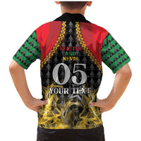 Custom St Kitts Nevis Cricket Patriots Family Matching Mermaid Dress and Hawaiian Shirt Road To Victory - Wonder Print Shop