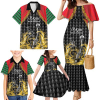Custom St Kitts Nevis Cricket Patriots Family Matching Mermaid Dress and Hawaiian Shirt Road To Victory - Wonder Print Shop