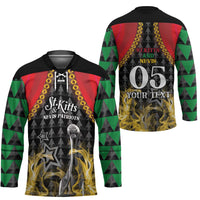 Custom St Kitts Nevis Cricket Patriots Hockey Jersey Road To Victory - Wonder Print Shop