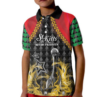 Custom St Kitts Nevis Cricket Patriots Kid Polo Shirt Road To Victory - Wonder Print Shop