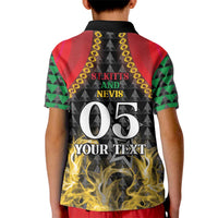 Custom St Kitts Nevis Cricket Patriots Kid Polo Shirt Road To Victory - Wonder Print Shop