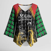Custom St Kitts Nevis Cricket Patriots Kimono Sleeve Blouse Road To Victory - Wonder Print Shop