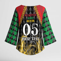Custom St Kitts Nevis Cricket Patriots Kimono Sleeve Blouse Road To Victory - Wonder Print Shop