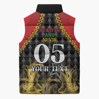 Custom St Kitts Nevis Cricket Patriots Sleeveless Puffer Jacket Road To Victory - Wonder Print Shop