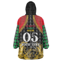 Custom St Kitts Nevis Cricket Patriots Wearable Blanket Hoodie Road To Victory - Wonder Print Shop