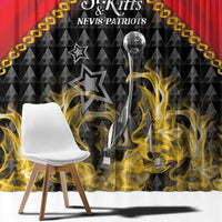 St Kitts Nevis Cricket Patriots Window Curtain Road To Victory - Wonder Print Shop