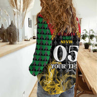 Custom St Kitts Nevis Cricket Patriots Women Casual Shirt Road To Victory - Wonder Print Shop