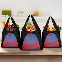 Antigua and Barbuda Cricket Grocery Bag Falcons Unstoppable - Wonder Print Shop