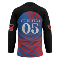 Custom Antigua and Barbuda Cricket Hockey Jersey Falcons Unstoppable - Wonder Print Shop