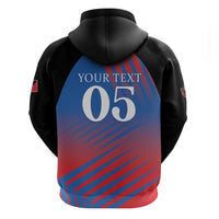 Custom Antigua and Barbuda Cricket Hoodie Falcons Unstoppable - Wonder Print Shop