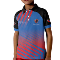 Custom Antigua and Barbuda Cricket Kid Polo Shirt Falcons Unstoppable - Wonder Print Shop