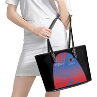 Antigua and Barbuda Cricket Leather Tote Bag Falcons Unstoppable - Wonder Print Shop