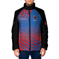 Custom Antigua and Barbuda Cricket Padded Jacket Falcons Unstoppable - Wonder Print Shop