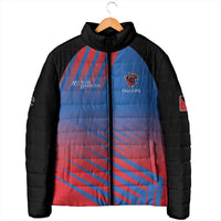 Custom Antigua and Barbuda Cricket Padded Jacket Falcons Unstoppable - Wonder Print Shop