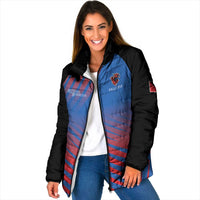 Custom Antigua and Barbuda Cricket Padded Jacket Falcons Unstoppable - Wonder Print Shop